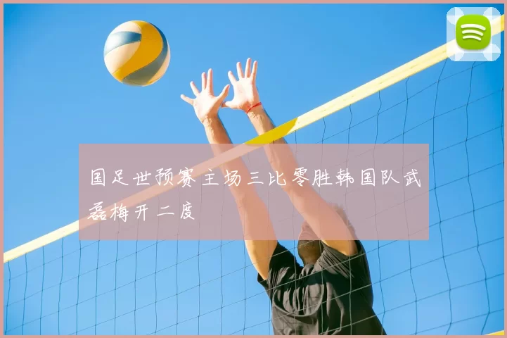 国足世预赛主场三比零胜韩国队武磊梅开二度